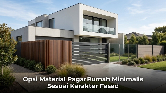 Opsi Material Pagar Rumah Minimalis Sesuai Karakter Fasad